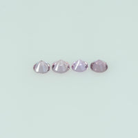 1.7-4.0 Natural Purple Sapphire Loose Gemstone Round Diamond Cut Cleanish Quality