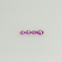 1.8-4.0 mm Natural Purple Sapphire Loose Gemstone Round Diamond Cut Pk Quality