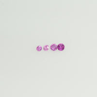 1.8-4.0 mm Natural Purple Sapphire Loose Gemstone Round Diamond Cut Pk Quality