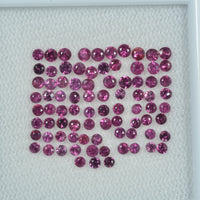 2.0 mm Natural Pink Sapphire Loose Gemstone Round Diamond Cut Vs Quality AAA+ Color - Thai Gems Export Ltd.