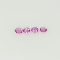 2.5 mm Natural Pink Sapphire Loose Gemstone Round Diamond Cut VS Quality Color - Thai Gems Export Ltd.