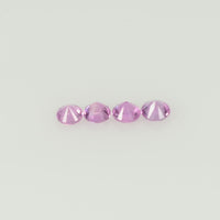 2.5 mm Natural Pink Sapphire Loose Gemstone Round Diamond Cut VS Quality Color - Thai Gems Export Ltd.