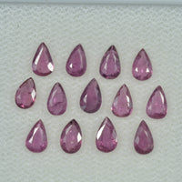 5x3 mm Lot Natural Ruby Loose Gemstone Pear Cut