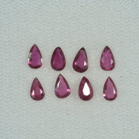 5x3 mm Lot Natural Ruby Loose Gemstone Pear Cut