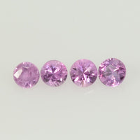 2.5 mm Natural Pink Sapphire Loose Gemstone Round Diamond Cut VS Quality Color - Thai Gems Export Ltd.