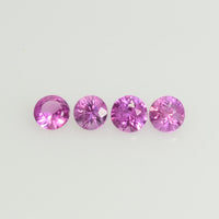 2.5 mm Natural Pink Sapphire Loose Gemstone Round Diamond Cut Vs Quality Color - Thai Gems Export Ltd.