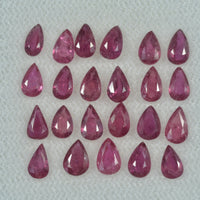 5x3 mm Lot Natural Ruby Loose Gemstone Pear Cut