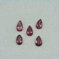 5x3 mm Lot Natural Ruby Loose Gemstone Pear Cut