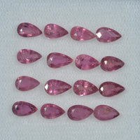 5x3 mm Natural Ruby Loose Gemstone Pear Cut
