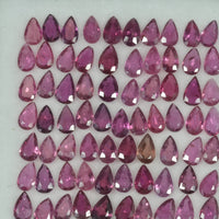 5x3 mm Natural Ruby Loose Gemstone Pear Cut