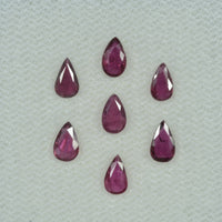 5x3 mm Lot Natural Ruby Loose Gemstone Pear Cut