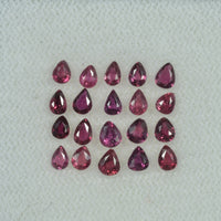 3x2 mm Natural Ruby Loose Gemstone Pear Cut