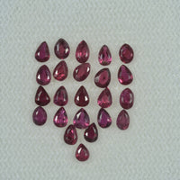 3x2 mm Lot Natural Ruby Loose Gemstone Pear Cut