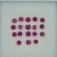 3.0-3.5 Cts Natural Thai Ruby Loose Gemstone Round Cut