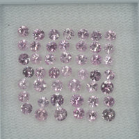 3.0-3.5 Cts Natural Pink Sapphire Loose Gemstone Round Diamond Cut