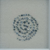 1.0-3.6 mm Natural Blue Sapphire Loose Gemstone Round Diamond Cut Vs Quality Color