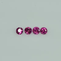 2.7-3.9 mm Natural Pink Sapphire Loose Gemstone Round Diamond Cut