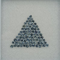 1.2-2.5 mm Natural Blue Sapphire Loose Gemstone Round Diamond Cut Vs Quality Color