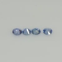 3.5 mm Natural Blue Sapphire Loose Gemstone Round Diamond Cut Vs Quality Color - Thai Gems Export Ltd.
