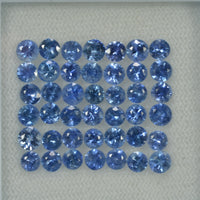 2-3.5 mm Natural Blue Sapphire Loose Gemstone Round Diamond Cut Vs Quality Color - Thai Gems Export Ltd.
