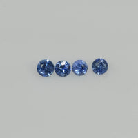 2.7-3.3 mm Natural Blue Sapphire Loose Gemstone Round Diamond Cut Vs Quality Color