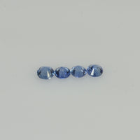 2.7-3.3 mm Natural Blue Sapphire Loose Gemstone Round Diamond Cut Vs Quality Color