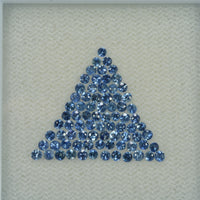 1.3-2.0 mm Natural Blue Sapphire Loose Gemstone Round Diamond Cut Vs Quality Color - Thai Gems Export Ltd.