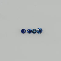 2.0-2.3 mm Natural Blue Sapphire Loose Gemstone Round Diamond Cut Vs Quality Color