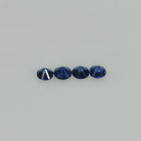 3.0-3.5 mm Natural Blue Sapphire Loose Gemstone Round Diamond Cut Vs Quality Color - Thai Gems Export Ltd.