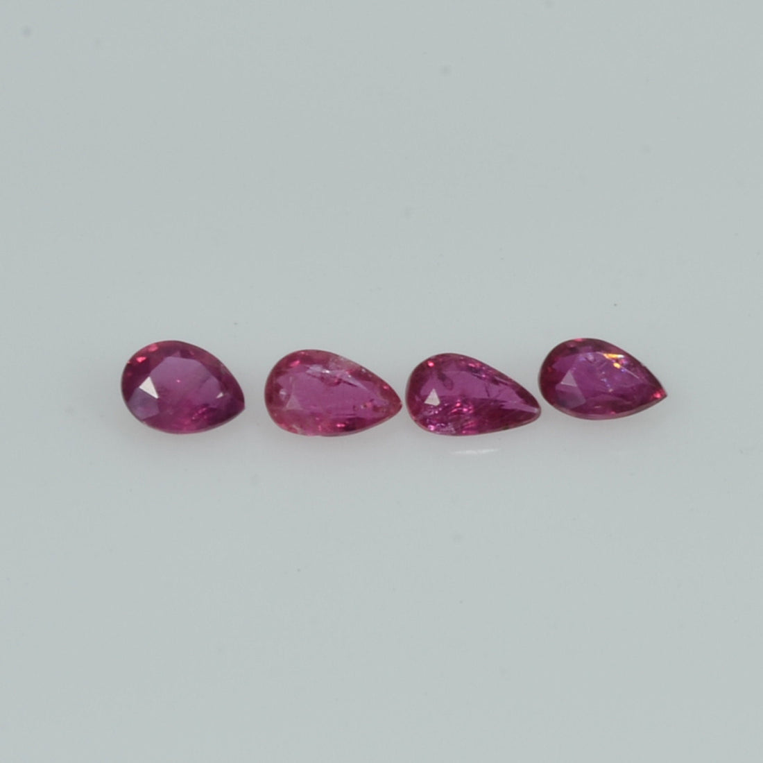 3.5x2.5 mm Natural Ruby Loose Gemstone Pear Cut