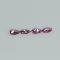 3.5x2.5 mm Natural Ruby Loose Gemstone Pear Cut