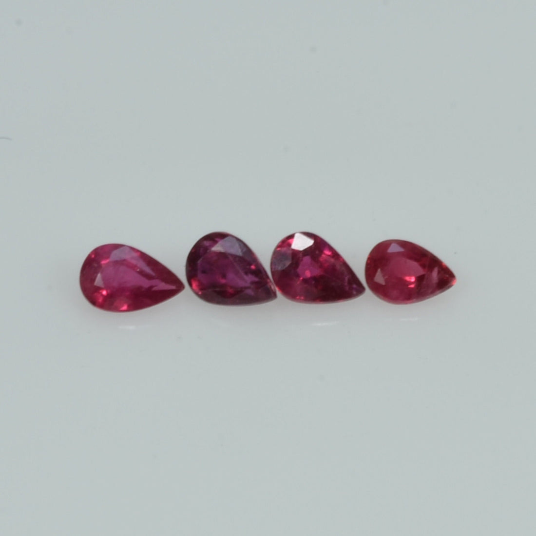 3.5x2.5 mm Natural Ruby Loose Gemstone Pear Cut