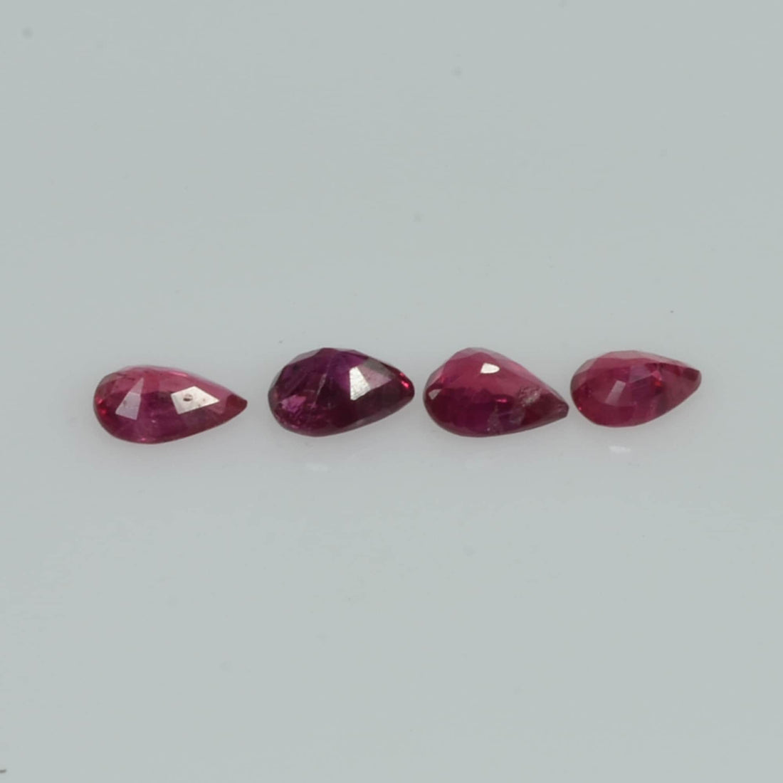 3.5x2.5 mm Natural Ruby Loose Gemstone Pear Cut