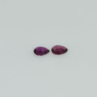 3.5x2.5 mm Lot Natural Ruby Loose Gemstone Pear Cut