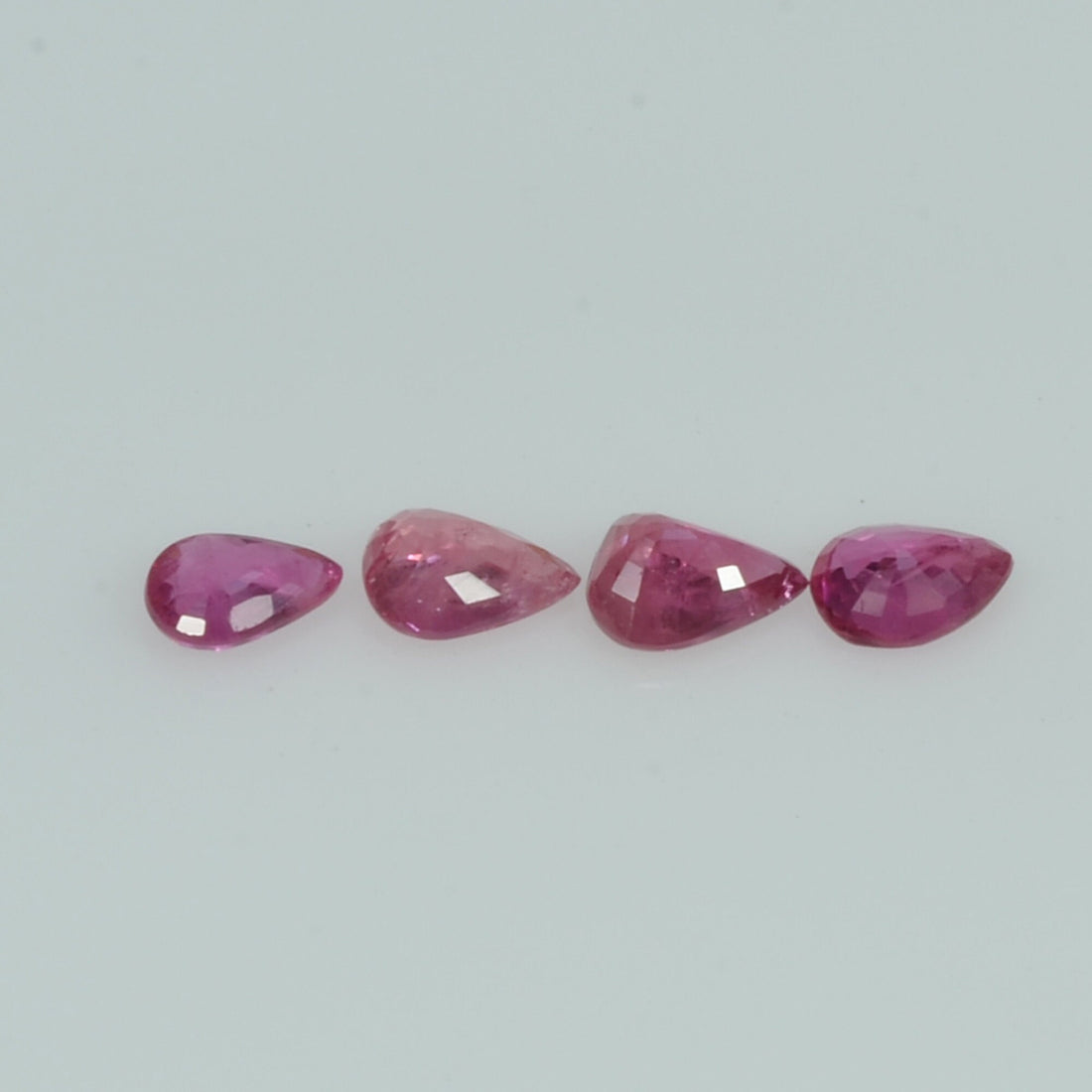 4x3 mm Natural Ruby Loose Gemstone Pear Cut