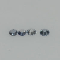 1.0-3.6 mm Natural Blue Sapphire Loose Gemstone Round Diamond Cut Vs Quality Color