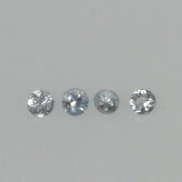 0.8-2.2 mm Natural Blue Sapphire Loose Gemstone Round Diamond Cut Vs Quality Color
