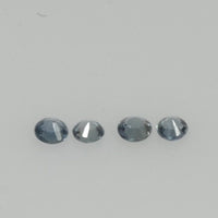 1.2-2.5 mm Natural Blue Sapphire Loose Gemstone Round Diamond Cut Vs Quality Color