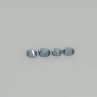 3.0-3.5 mm Natural Blue Sapphire Loose Gemstone Round Diamond Cut Vs Quality Color