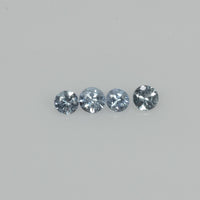 3.0-3.5 mm Natural Blue Sapphire Loose Gemstone Round Diamond Cut Vs Quality Color