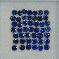 2.5-3.5 mm Natural Blue Sapphire Loose Gemstone Round Diamond Cut Vs Quality Color - Thai Gems Export Ltd.