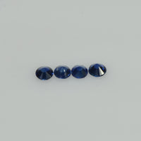2.5-3.5 mm Natural Blue Sapphire Loose Gemstone Round Diamond Cut Vs Quality Color - Thai Gems Export Ltd.
