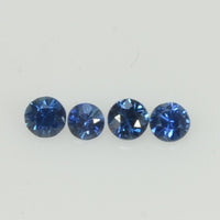 2.0 mm Natural Blue Sapphire Loose Gemstone Round Diamond Cut Vs Quality Color