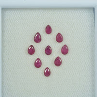 3.5x2.5 mm Natural Ruby Loose Gemstone Pear Cut