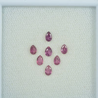 3.5x2.5 mm Natural Ruby Loose Gemstone Pear Cut