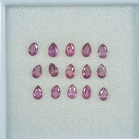 3.5x2.5 mm Natural Ruby Loose Gemstone Pear Cut