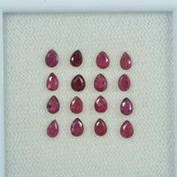 3.5x2.5 mm Natural Ruby Loose Gemstone Pear Cut