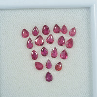 3.5x2.5 mm Lot Natural Ruby Loose Gemstone Pear Cut