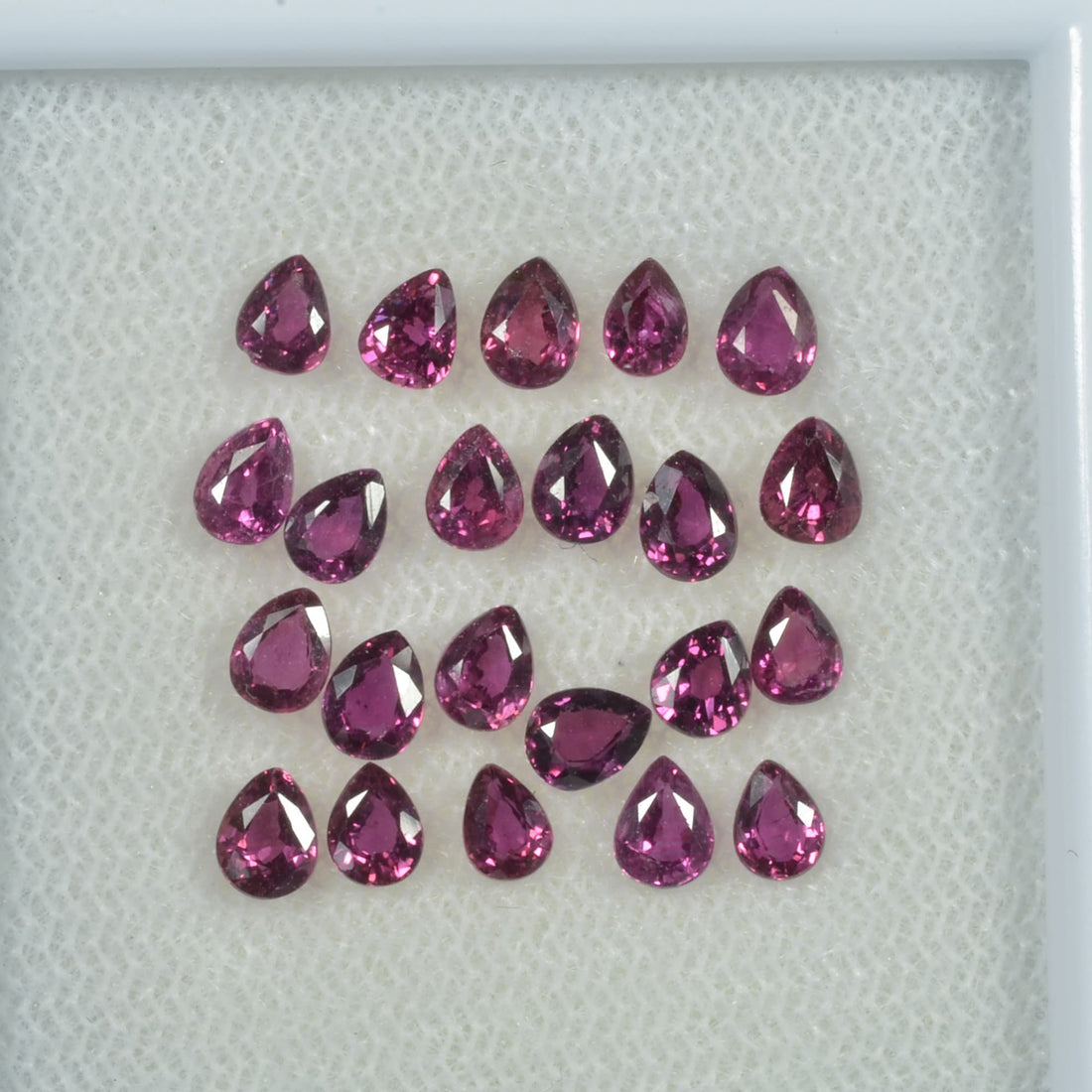 4x3 mm Natural Ruby Loose Gemstone Pear Cut