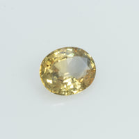 0.64 Cts Natural Yellow Sapphire Loose Gemstone Oval Cut